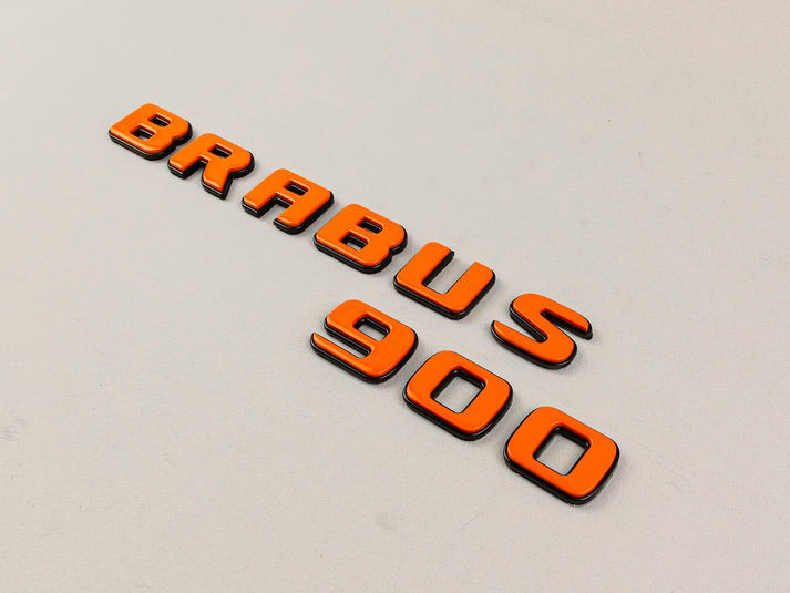 Brabus 900 Orange Badges Emblems Set for Mercedes-Benz W463 W463A W464